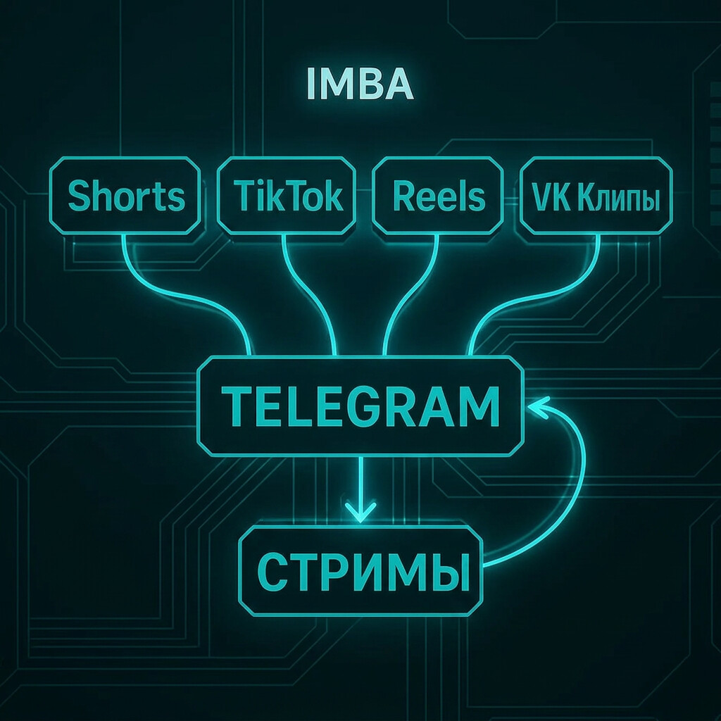 Логика пути: с площадок в Telegram, оттуда на стримы, и по кругу